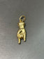 Vintage 18K Yellow Gold Rock Hand Pendant Charm