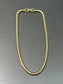 Vintage 14K Gold Snake Chain Necklace 15.5”