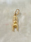 Vintage 18K Gold Rock and Roll Arm Charm