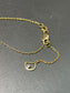 18K Yellow Gold 0.08 CTW Diamond Arrow Necklace