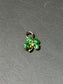 Antique 14K Gold Mini Enamel Clover Shamrock Charm