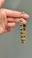 Victorian 14K Gold Opal and Diamond Square Button Bracelet