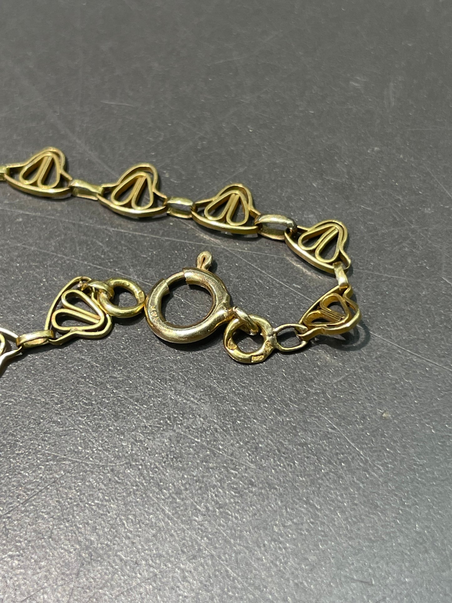 Antique French 18K Yellow Gold Diamond Pearl Filigree Collier Necklace