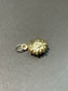 Vintage 14K Yellow Gold Puffy Sun Man Face Charm Pendant