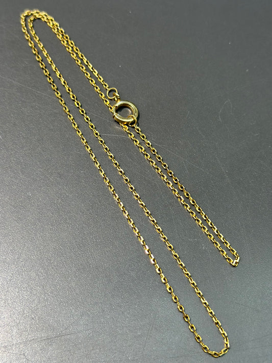 18K Gold Cable Link Chain