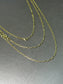 14K Gold Mini Paper Clip Chain Necklaces