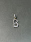 14K Gold Cubic Zircon B Charm