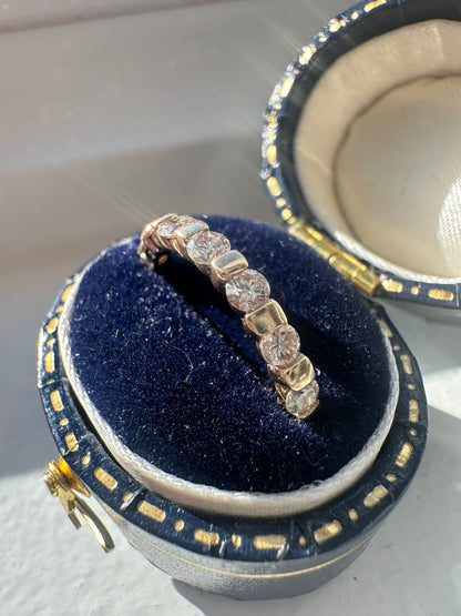 14K 金 0.48 CTW 七钻戒指