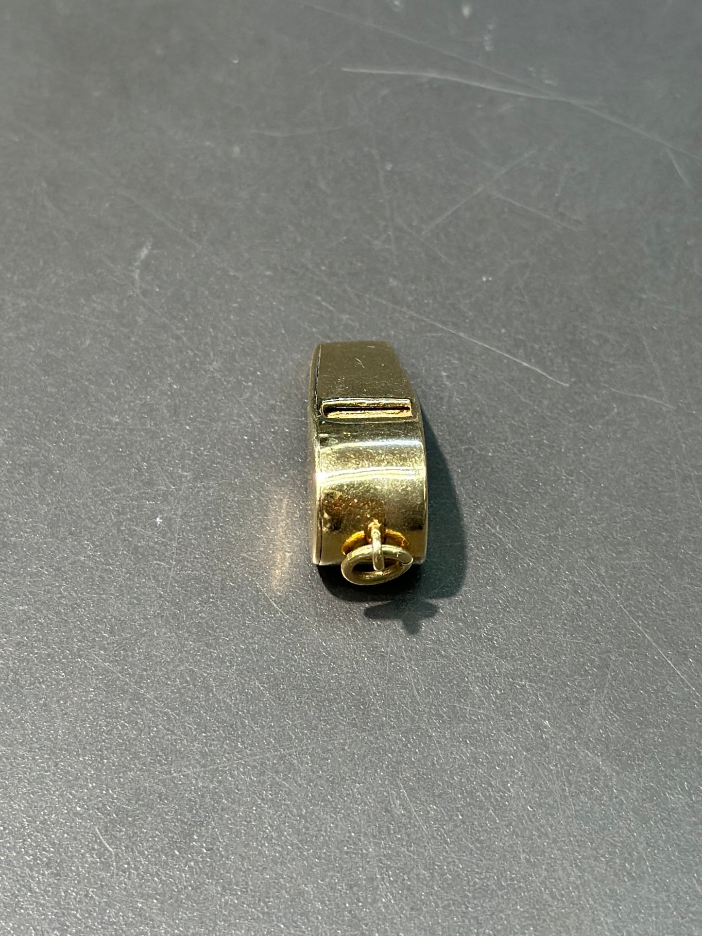 [ON HOLD] Vintage 14K Gold Solid Whistle Pendant