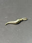 Vintage 14K Large Gold Hollow Italian Horn Charm