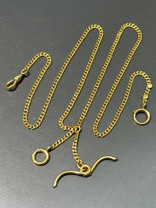 Art Deco 14K Gold Watch Chain 24.0”