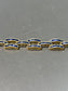 Vintage 14K Gold Natural Sapphire Woven  Bracelet