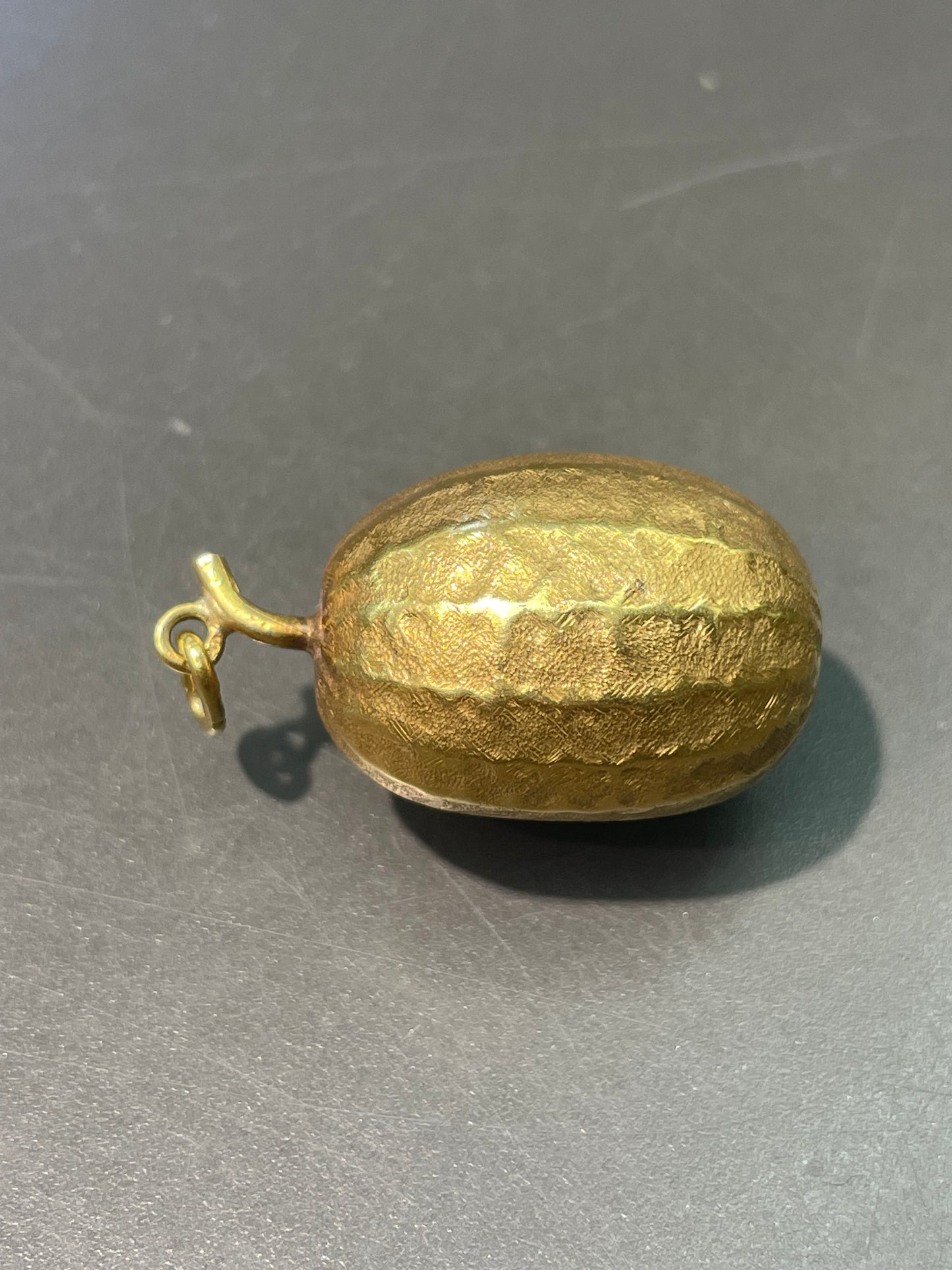 复古 18K 黄金大号西瓜吊坠