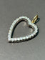 Platinum 0.9 CTW Diamond Open Heart Pendant