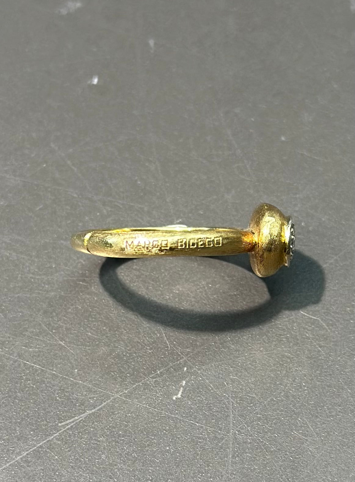 Marco Bicego 18K 金五彩斑斓 Isola 钻石戒指 尺寸 7