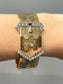 Retro 18K Yellow Gold 1.07 CTW Diamond Buckle Belt Bracelet