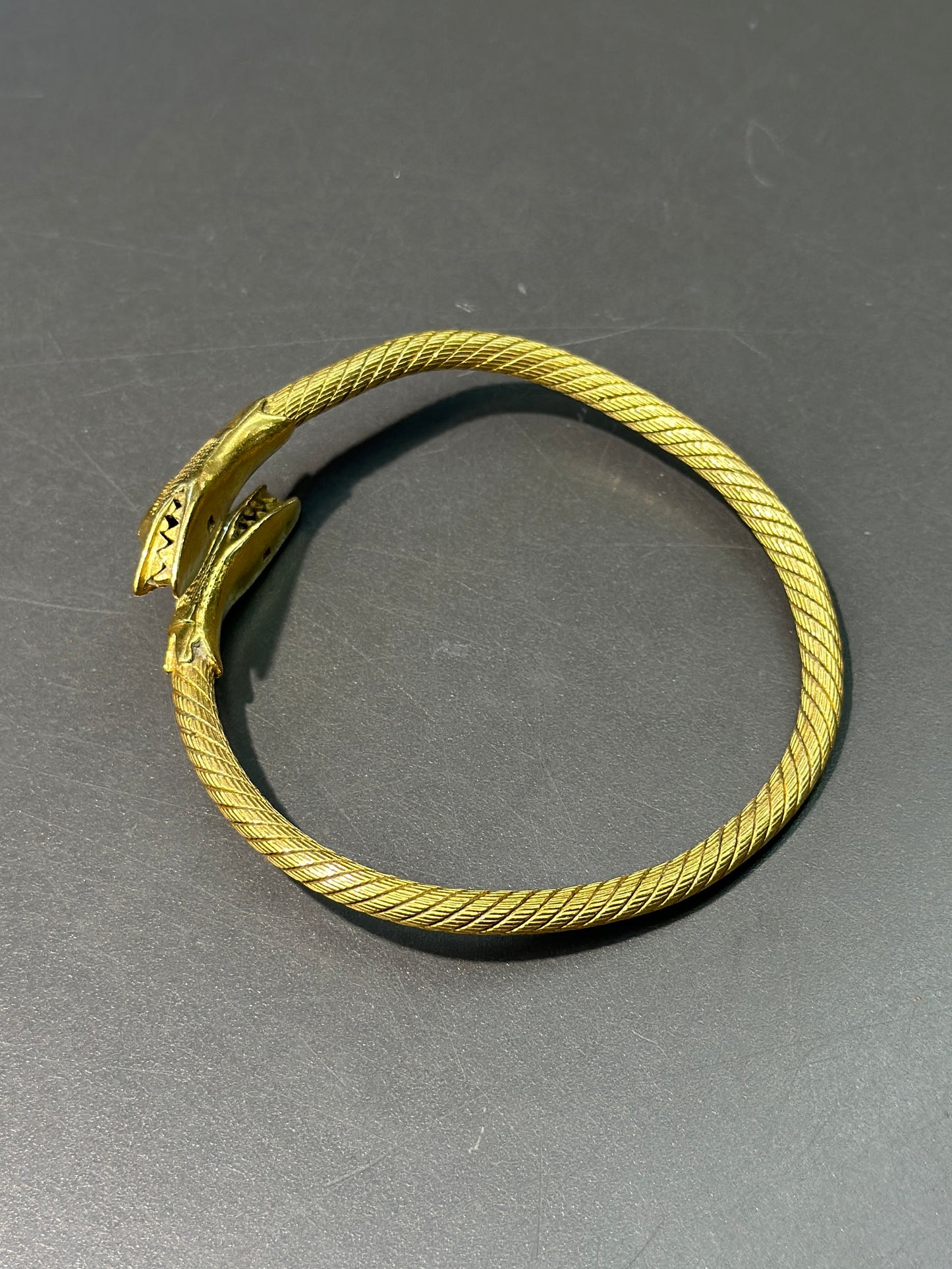 Egyptian 21K Gold Serpent Bracelet