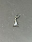 Art Deco Platinum Diamond Triangular Charm