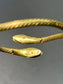 Egyptian 21K Gold Serpent Bracelet