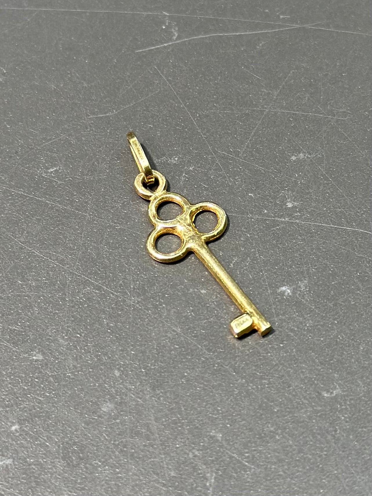 Vintage 14K Gold Key Charm