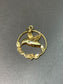 14K Yellow Gold Humming Bird Charm Pendant