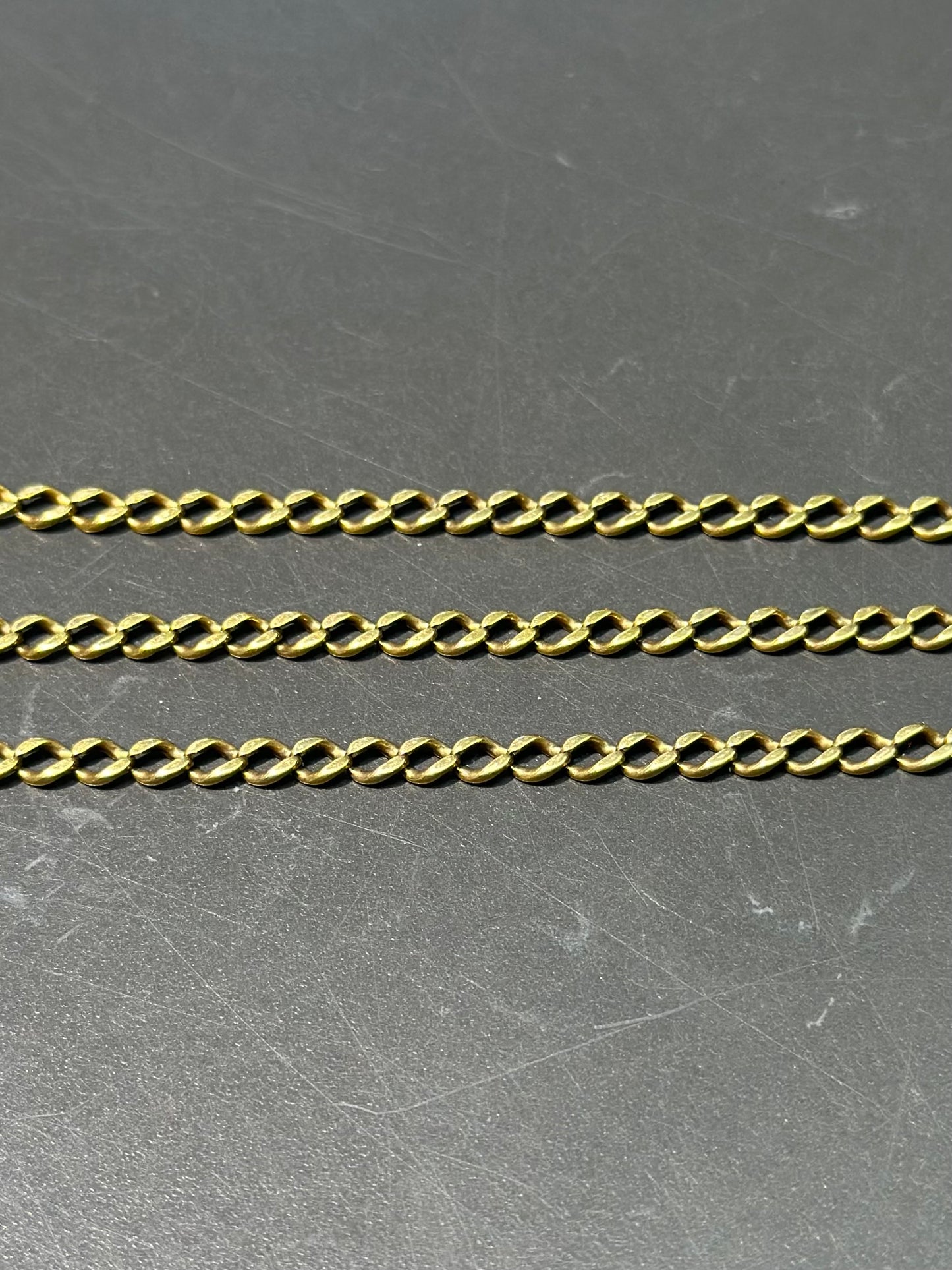 Vintage 14K Gold Curb Link Chain