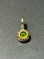 14K Gold 2.02 CTW Peridot Diamond Halo Pendant