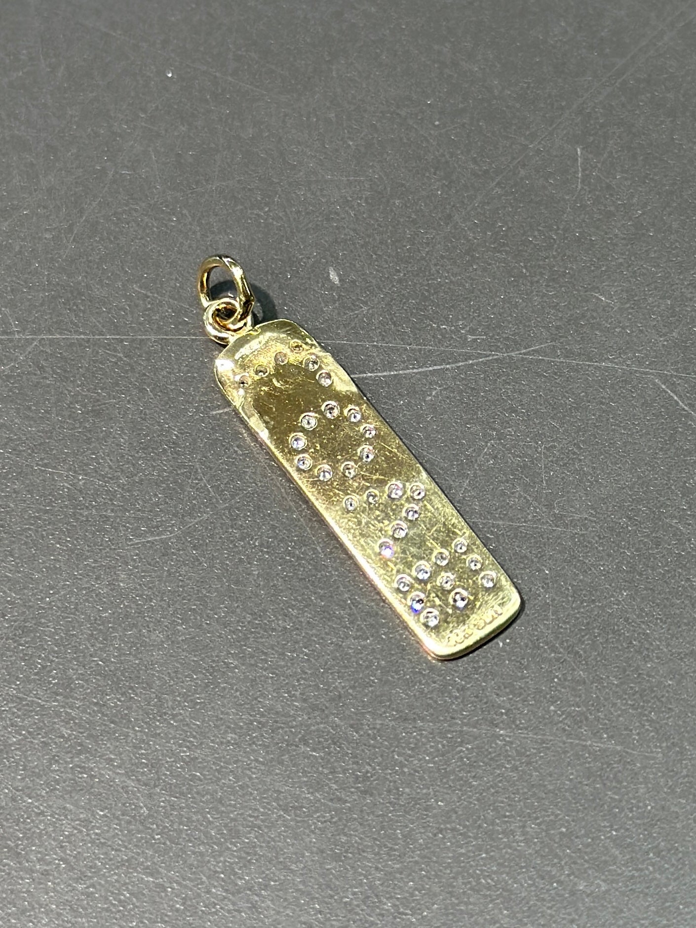 10K Gold Diamond Love Pendant