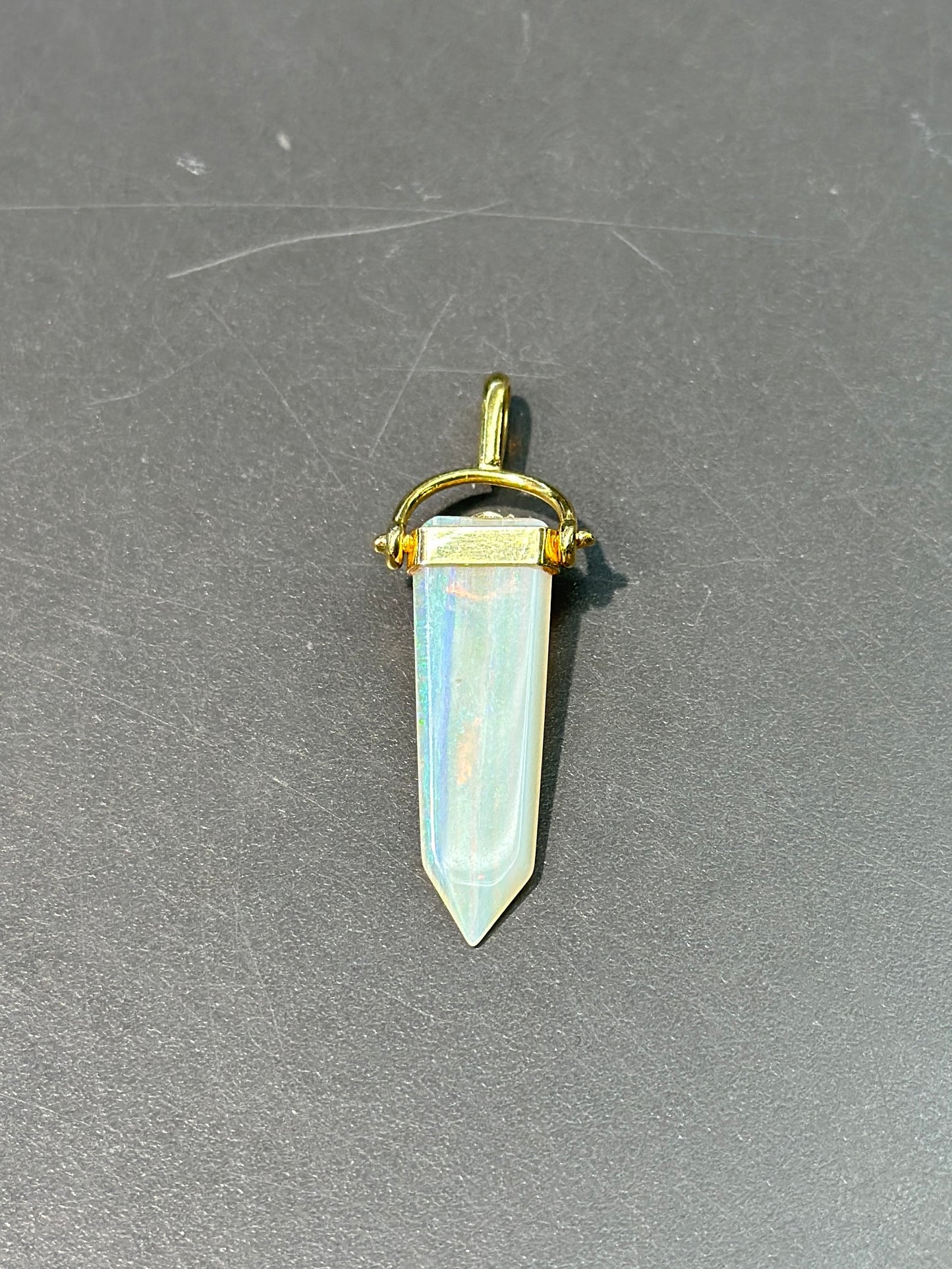 14K Gold Opal Charm