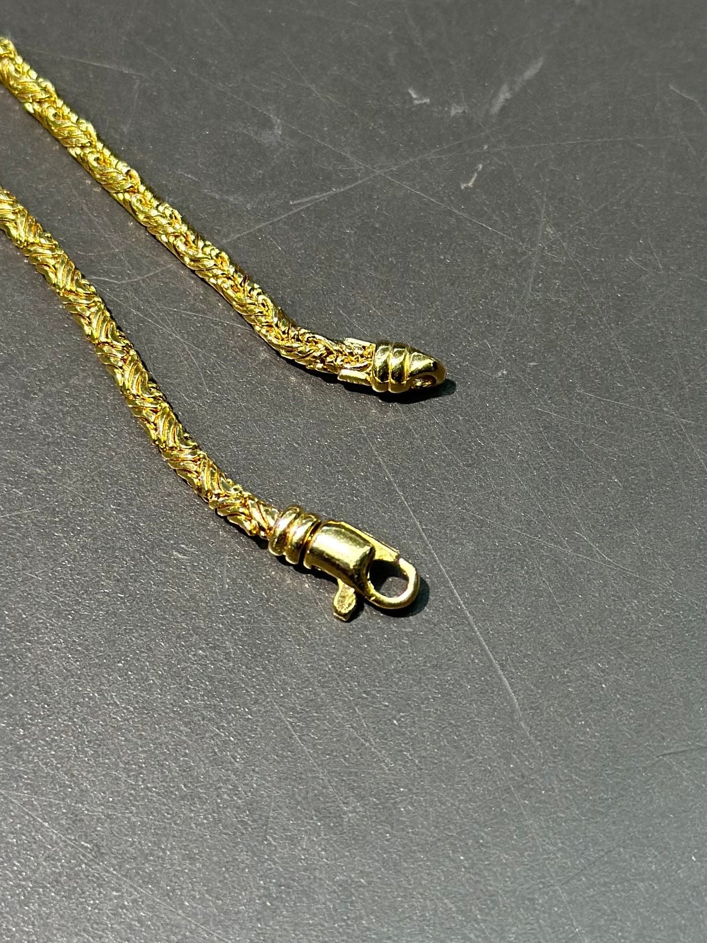 14K Gold Byzantine Chain Necklace