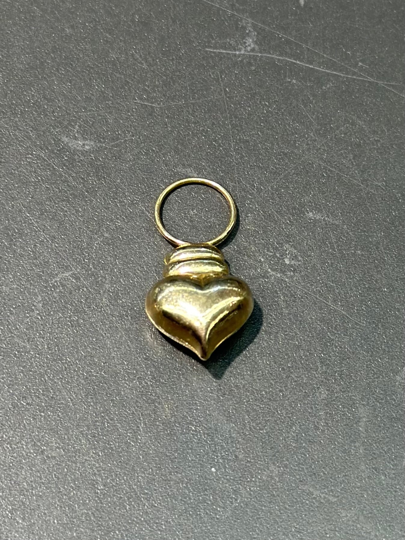 Vintage 14K Gold Puffy Heart Charm