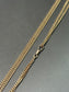 Vintage 14K Yellow Gold Curb Link Longuard Watch Chain Necklace