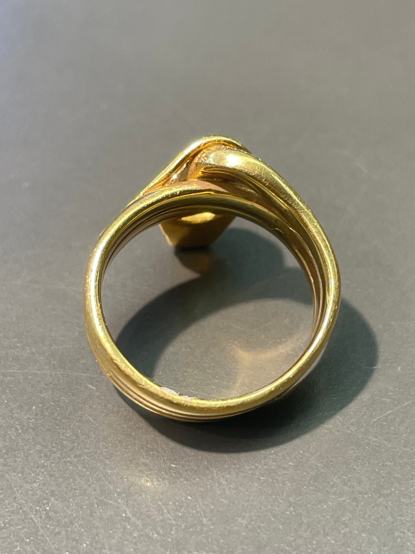 古董 14K 金 1.4 CTW 钻石红宝石蛇形戒指