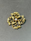 Art Nouveau 14K Gold Diamond Motif Brooch Pendant