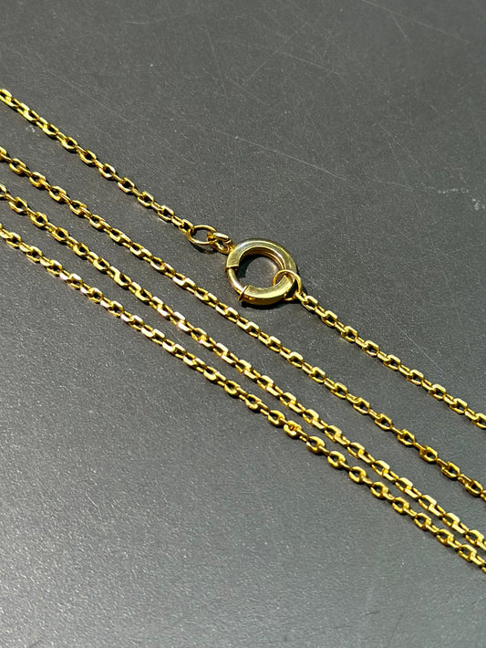 18K Gold Cable Link Chain