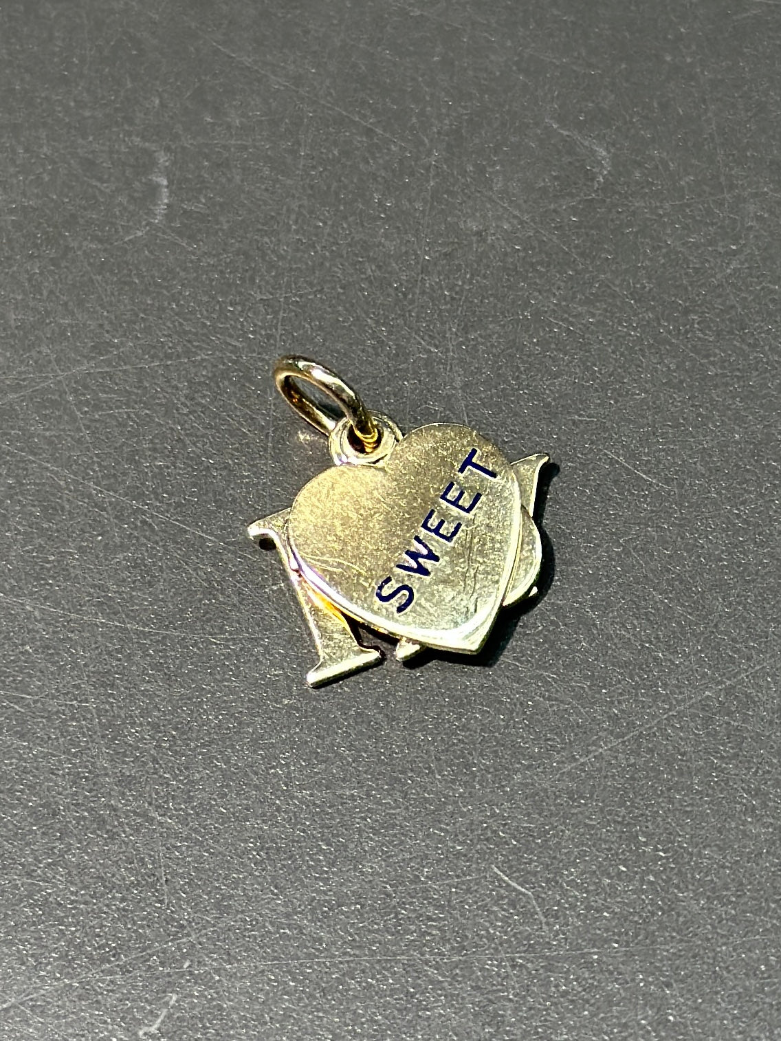 复古 14K 金“致我心上人”吊饰