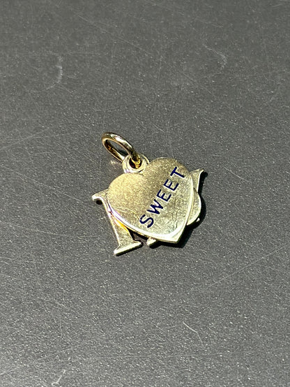复古 14K 金“致我心上人”吊饰