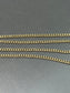 Art Deco 14K Gold Curb Link Watch Chain 16”