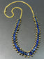 24K Gold Graduated Natural Sapphire Necklace