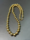 Vintage 14K Yellow Gold 9.0 mm Bead Necklace