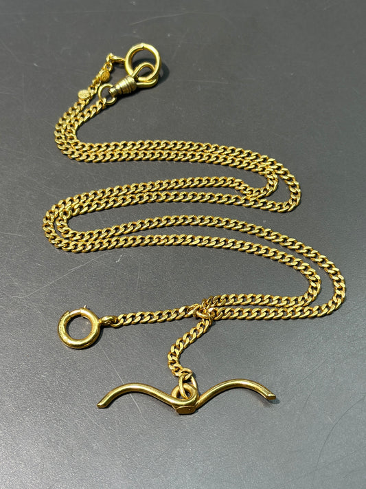 Art Deco 14K Gold Watch Chain 24.0”