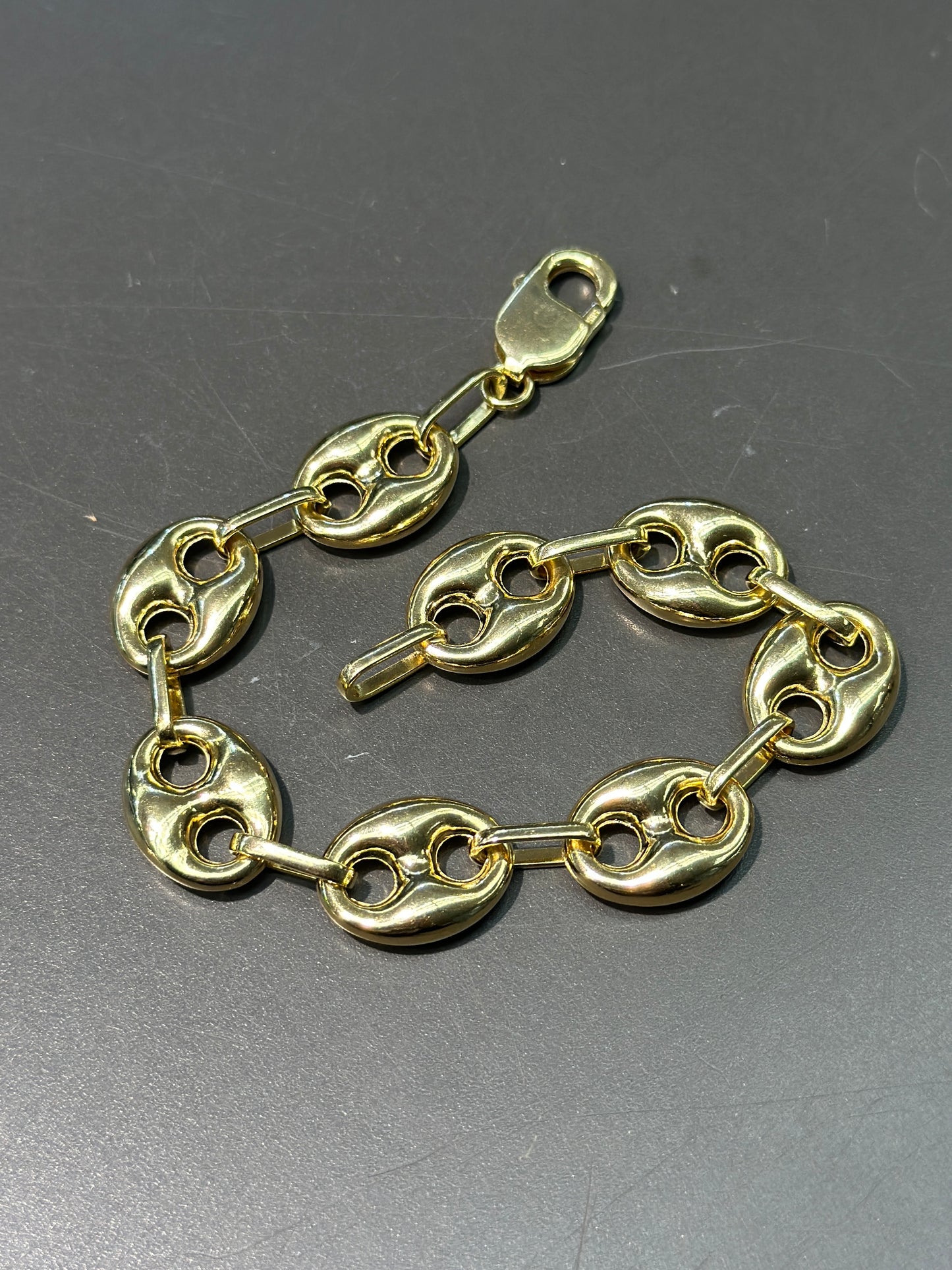 14K Gold Large Mariner/Gucci Link Bracelet