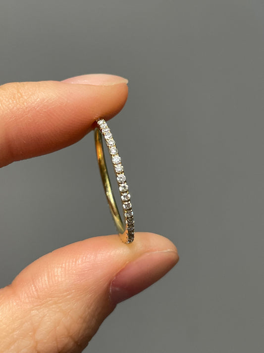 18K Yellow Gold 0.34 CTW Diamond Band Ring