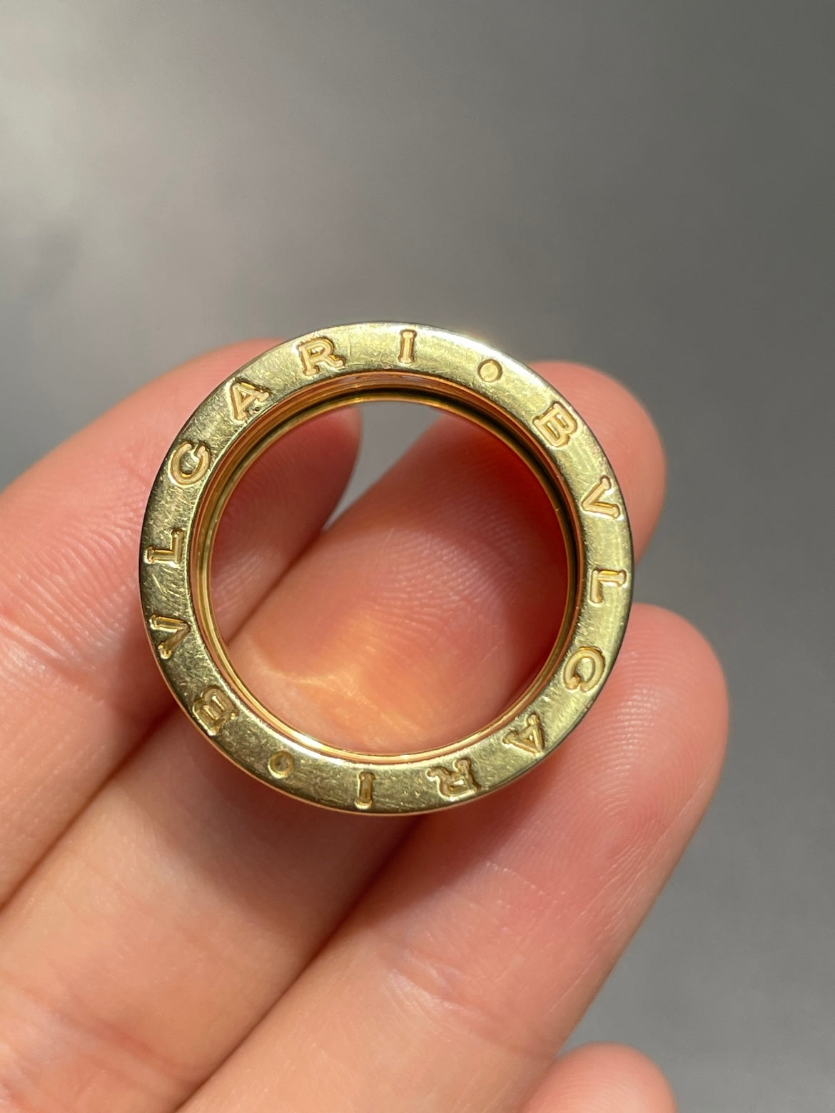 Blvgari 18K Gold B.zero1 Ring SZ 7.5
