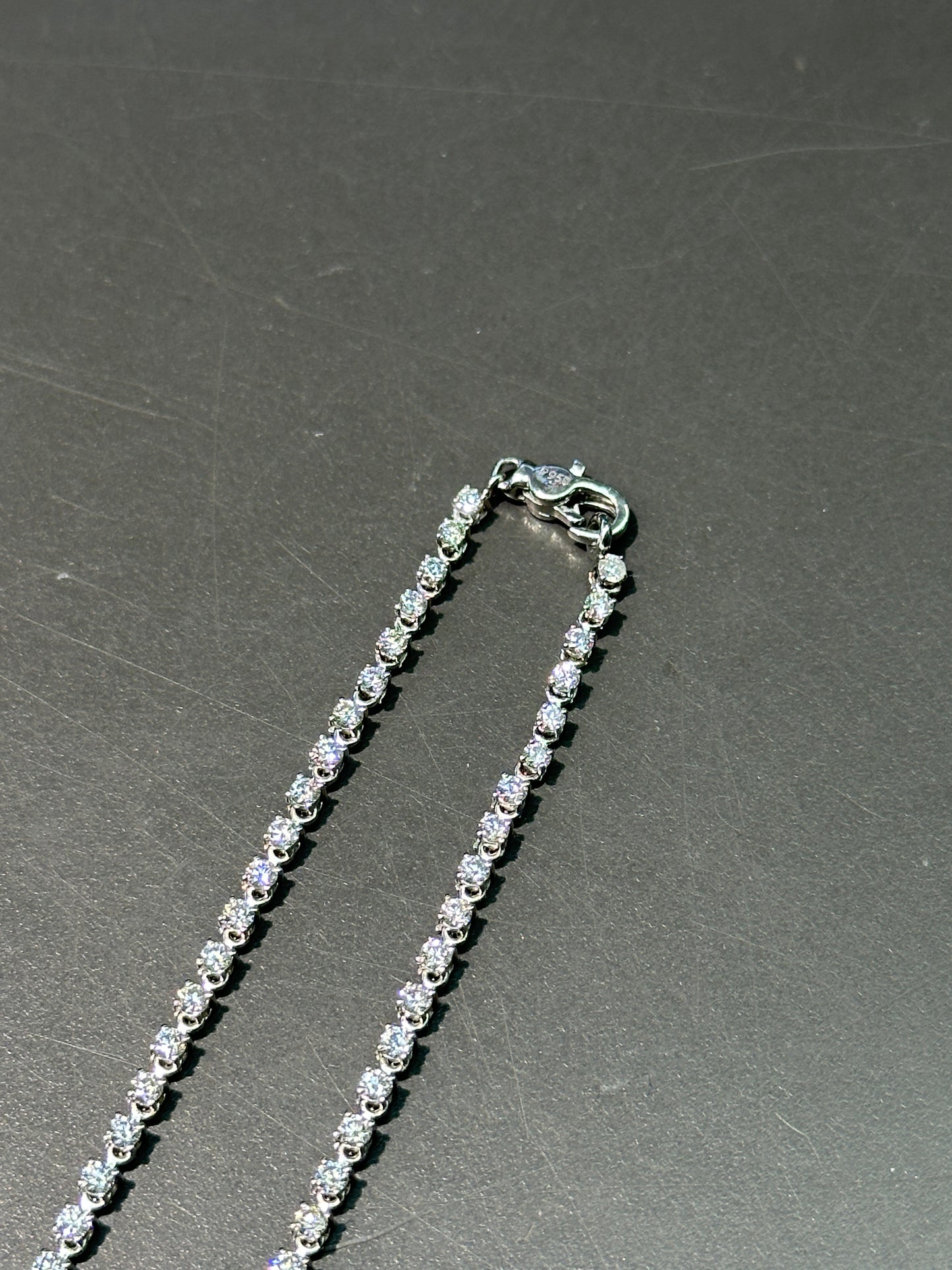 Platinum 8.7 CTW Diamond Graduated Tennis Riviera Necklace