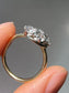 Antique 14K Gold 2.21 CTW Diamond Halo Cluster Conversion Ring