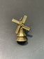 Vintage 14K Yellow Gold Articulating Dutch Windmill Charm Pendant
