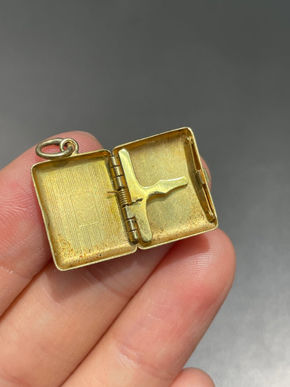 Vintage 14K Gold Mini Locket Charm