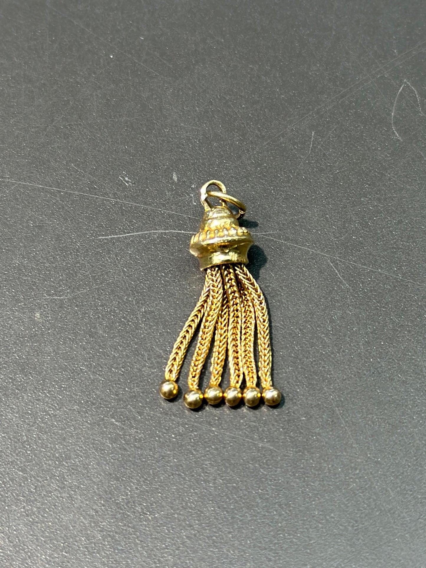 Vintage 14K Gold Tassel Charm