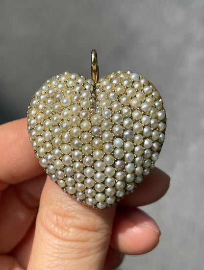 维多利亚 14K 金珍珠串吊坠胸针